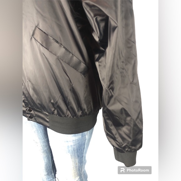 Cardinal Frat Satin Bomber Women Jacket ➖Size L - Picture 6 of 12